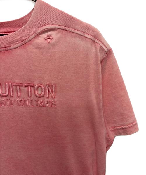 LOUIS VUITTON（ルイ ヴィトン）LOUIS VUITTON (ルイ ヴィトン) ロゴエンブロイダリーTシャツ ピンク サイズ:Sの古着・服飾アイテム