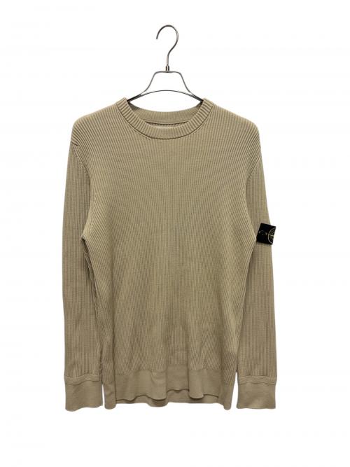 STONE ISLAND（ストーンアイランド）STONE ISLAND (ストーンアイランド) ワッペンニット ベージュ サイズ:XLの古着・服飾アイテム
