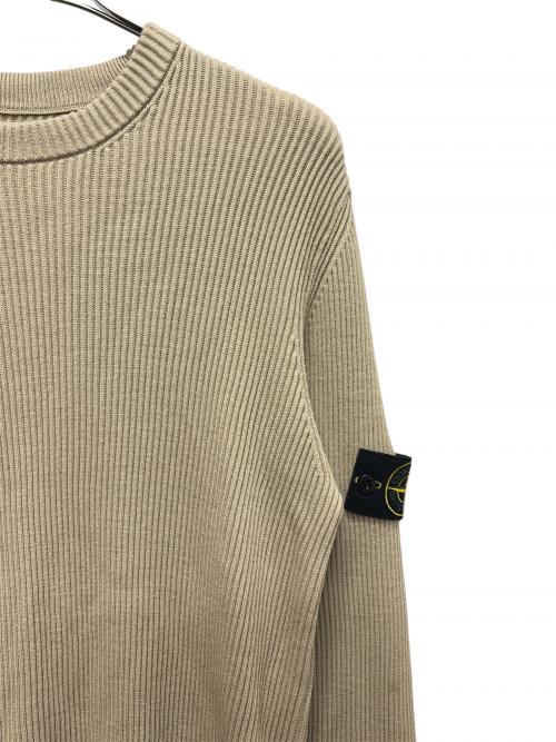 STONE ISLAND（ストーンアイランド）STONE ISLAND (ストーンアイランド) ワッペンニット ベージュ サイズ:XLの古着・服飾アイテム