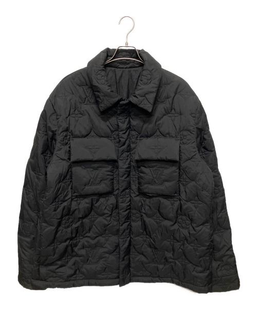 LOUIS VUITTON（ルイ ヴィトン）LOUIS VUITTON (ルイ ヴィトン) モノグラムパデッドライトブルゾン ブラック サイズ:60の古着・服飾アイテム