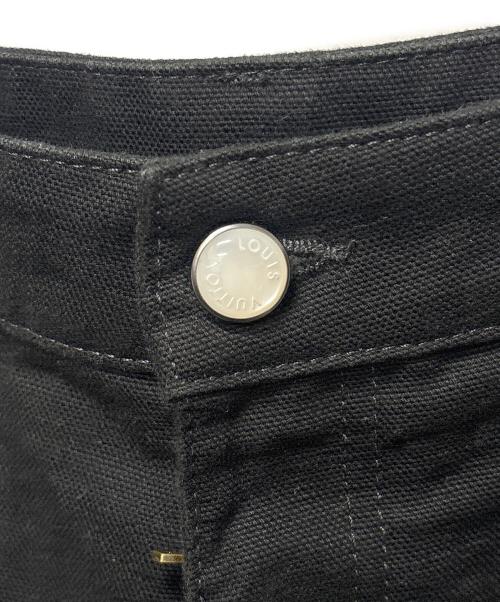 LOUIS VUITTON（ルイ ヴィトン）LOUIS VUITTON (ルイ ヴィトン) 25SS ロゴステッチワークデニムパンツ ブラック サイズ:56の古着・服飾アイテム