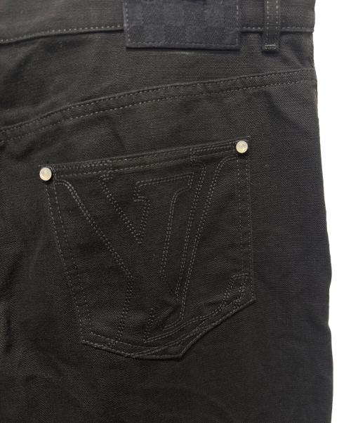 LOUIS VUITTON（ルイ ヴィトン）LOUIS VUITTON (ルイ ヴィトン) 25SS ロゴステッチワークデニムパンツ ブラック サイズ:56の古着・服飾アイテム