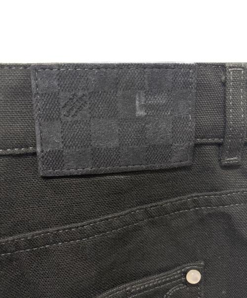 LOUIS VUITTON（ルイ ヴィトン）LOUIS VUITTON (ルイ ヴィトン) 25SS ロゴステッチワークデニムパンツ ブラック サイズ:56の古着・服飾アイテム