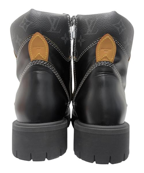 LOUIS VUITTON（ルイ ヴィトン）LOUIS VUITTON (ルイ ヴィトン) リミックス コンバットブーツ ブラック サイズ:8 未使用品の古着・服飾アイテム