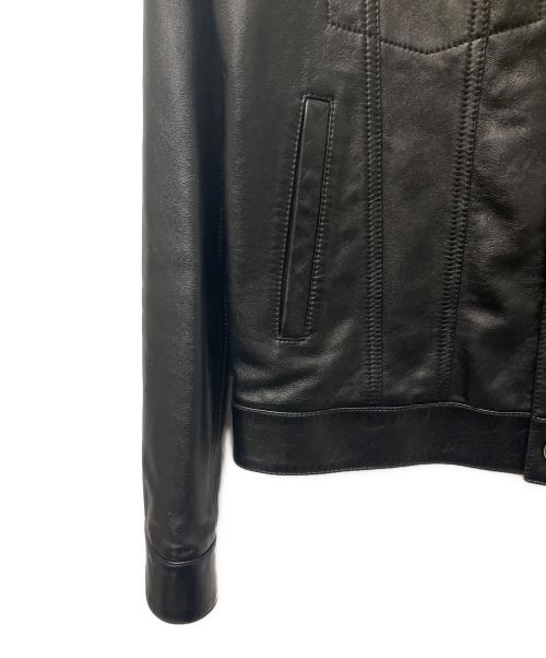 Saint Laurent Paris（サンローランパリ）Saint Laurent Paris (サンローランパリ) レザージャケット ブラック サイズ:48の古着・服飾アイテム