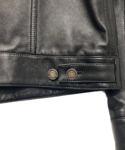 Saint Laurent Paris（サンローランパリ）Saint Laurent Paris (サンローランパリ) レザージャケット ブラック サイズ:48の古着・服飾アイテム