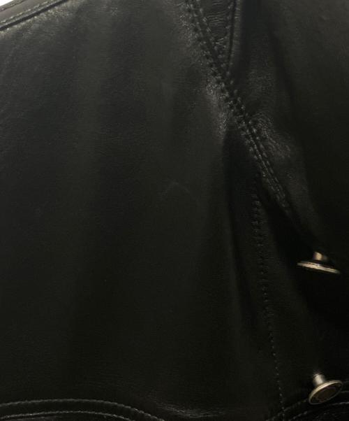 Saint Laurent Paris（サンローランパリ）Saint Laurent Paris (サンローランパリ) レザージャケット ブラック サイズ:48の古着・服飾アイテム
