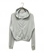 AURALEEオーラリー）の古着「HIGH TWIST LIGHT SWEAT ZIP PARKA」｜スカイブルー