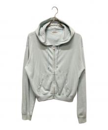 AURALEE（オーラリー）の古着「HIGH TWIST LIGHT SWEAT ZIP PARKA」｜スカイブルー