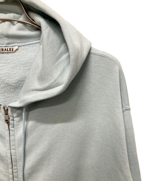 AURALEE（オーラリー）AURALEE (オーラリー) HIGH TWIST LIGHT SWEAT ZIP PARKA スカイブルー サイズ:3の古着・服飾アイテム