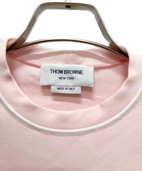 Thom Browne（トムブラウン）Thom Browne (トムブラウン) 半袖コットンTシャツ ピンク サイズ:38の古着・服飾アイテム