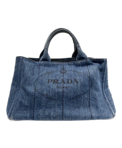 PRADA（プラダ）PRADA (プラダ) カナパデニムトートバッグ ブルー サイズ:-の古着・服飾アイテム