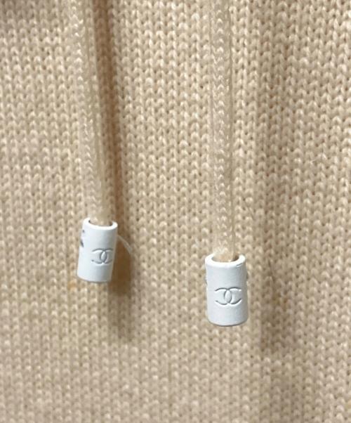 CHANEL（シャネル）CHANEL (シャネル) プルオーバーニットパーカー ベージュ サイズ:36の古着・服飾アイテム