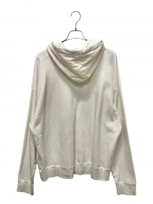 MIHARA YASUHIRO（ミハラヤスヒロ）MIHARA YASUHIRO (ミハラヤスヒロ) 25SS/Smily Face Print Distressed Hoodie アイボリー サイズ:48の古着・服飾アイテム