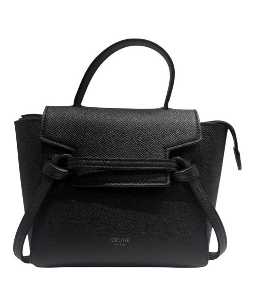 CELINE（セリーヌ）CELINE (セリーヌ) ナノ ベルトバッグ ブラック サイズ:-の古着・服飾アイテム