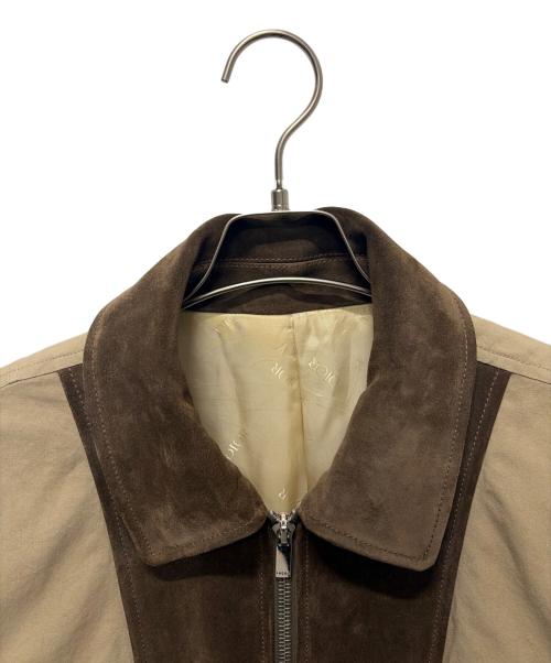 Dior（ディオール）Dior (ディオール) スウェード切替ブルゾン ブラウン サイズ:46の古着・服飾アイテム