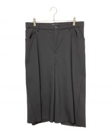 BALENCIAGA（バレンシアガ）の古着「ショートワイドスラックス」｜ブラック