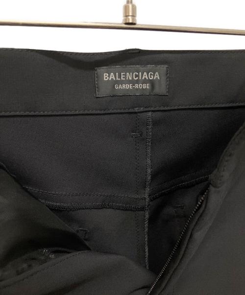 BALENCIAGA（バレンシアガ）BALENCIAGA (バレンシアガ) ショートワイドスラックス ブラック サイズ:42の古着・服飾アイテム