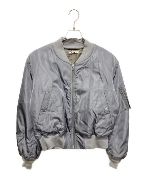 AURALEE（オーラリー）AURALEE (オーラリー) HIGH DENSITY SILK TWILL FLIGHT BLOUSON ラベンダー サイズ:3の古着・服飾アイテム
