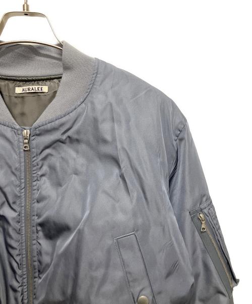 AURALEE（オーラリー）AURALEE (オーラリー) HIGH DENSITY SILK TWILL FLIGHT BLOUSON ラベンダー サイズ:3の古着・服飾アイテム