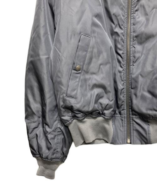 AURALEE（オーラリー）AURALEE (オーラリー) HIGH DENSITY SILK TWILL FLIGHT BLOUSON ラベンダー サイズ:3の古着・服飾アイテム