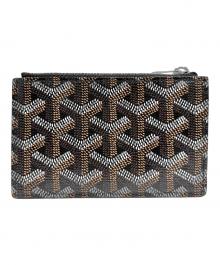 GOYARD（ゴヤール）の古着「ブルボンジップ付きカードホルダー」｜ブラック