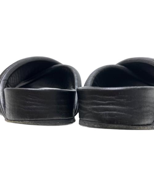 JIL SANDER（ジルサンダー）JIL SANDER (ジルサンダー) Cross-Strap Calf Leather Sandals クロスストラップレザーサンダル/J32WP0001P5810 ブラック サイズ:不明の古着・服飾アイテム