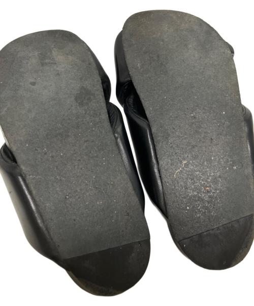 JIL SANDER（ジルサンダー）JIL SANDER (ジルサンダー) Cross-Strap Calf Leather Sandals クロスストラップレザーサンダル/J32WP0001P5810 ブラック サイズ:不明の古着・服飾アイテム