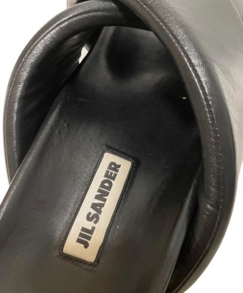 JIL SANDER（ジルサンダー）JIL SANDER (ジルサンダー) Cross-Strap Calf Leather Sandals クロスストラップレザーサンダル/J32WP0001P5810 ブラック サイズ:不明の古着・服飾アイテム