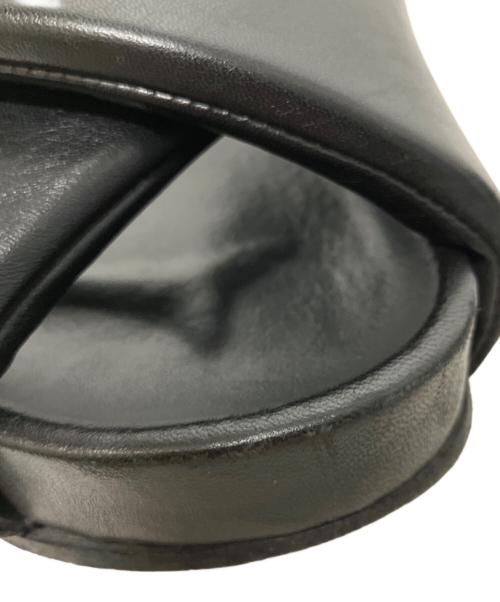 JIL SANDER（ジルサンダー）JIL SANDER (ジルサンダー) Cross-Strap Calf Leather Sandals クロスストラップレザーサンダル/J32WP0001P5810 ブラック サイズ:不明の古着・服飾アイテム