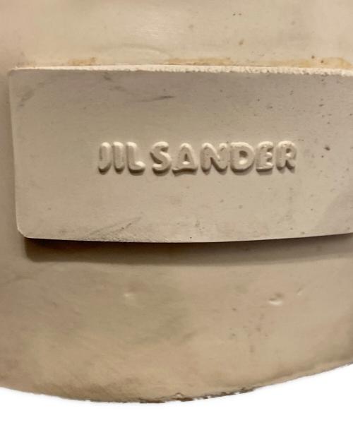 JIL SANDER（ジルサンダー）JIL SANDER (ジルサンダー) レースアップ ロートップスニーカー ベージュ サイズ:41の古着・服飾アイテム