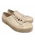 中古・古着 JIL SANDER (ジルサンダー) レースアップ ロートップスニーカー ベージュ サイズ:41：25000円