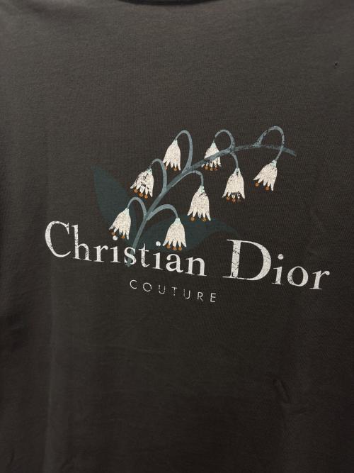 Christian Dior（クリスチャン ディオール）Christian Dior (クリスチャン ディオール) LILLY OF THE VALLEY T-SHIRTS グレー サイズ:Mの古着・服飾アイテム