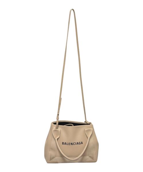 BALENCIAGA（バレンシアガ）BALENCIAGA (バレンシアガ) ネイビーカバスXS ベージュ サイズ:XSの古着・服飾アイテム