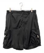 PRADAプラダ）の古着「Re-Nylon バミューダカーゴハーフパンツ」｜ブラック
