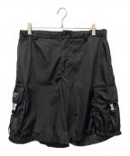 PRADAプラダ）の古着「Re-Nylon バミューダカーゴハーフパンツ」｜ブラック
