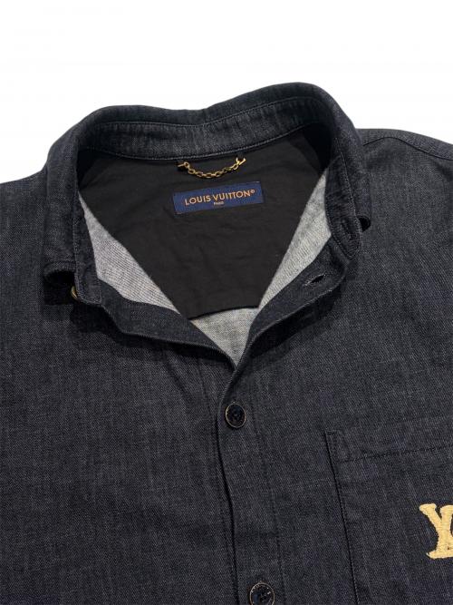 LOUIS VUITTON（ルイ ヴィトン）LOUIS VUITTON (ルイ ヴィトン) ショートスリーブシャンブレーシャツ インディゴ サイズ:XLの古着・服飾アイテム