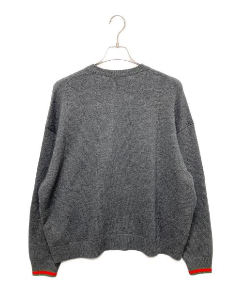 GUCCI（グッチ）GUCCI (グッチ) カシミヤ混ニット グレー サイズ:Ｓの古着・服飾アイテム