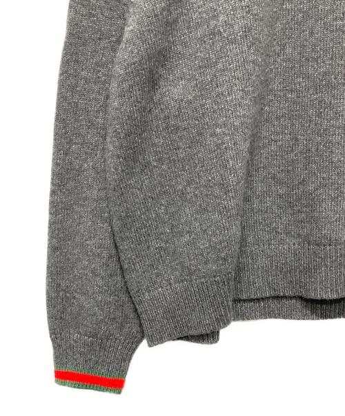 GUCCI（グッチ）GUCCI (グッチ) カシミヤ混ニット グレー サイズ:Ｓの古着・服飾アイテム