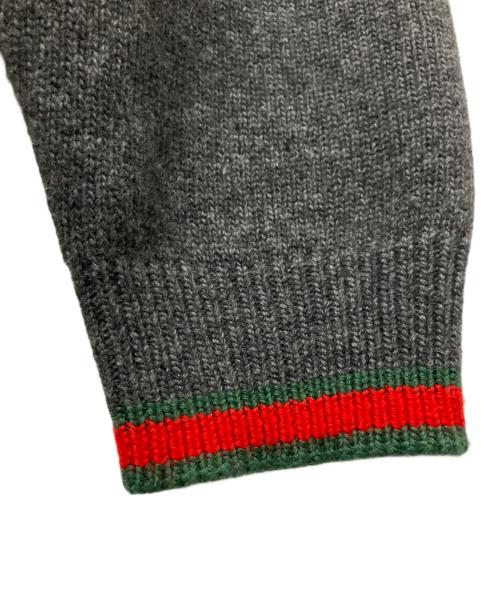 GUCCI（グッチ）GUCCI (グッチ) カシミヤ混ニット グレー サイズ:Ｓの古着・服飾アイテム