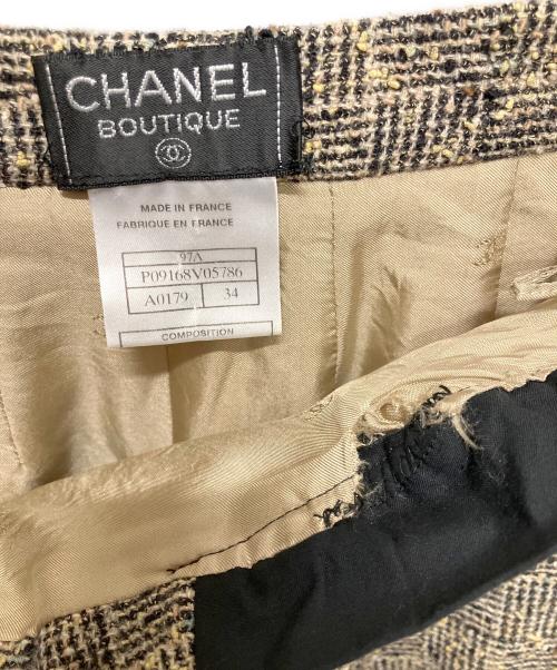 CHANEL（シャネル）CHANEL (シャネル) ツイードリネンパンツ ベージュ サイズ:34の古着・服飾アイテム