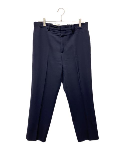 JIL SANDER（ジルサンダー）JIL SANDER (ジルサンダー) ウールギャバジントラウザーパンツ ネイビー サイズ:46の古着・服飾アイテム