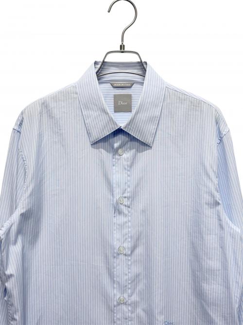 Dior（ディオール）Dior (ディオール) 26SS コットンストライプシャツ スカイブルー サイズ:40の古着・服飾アイテム