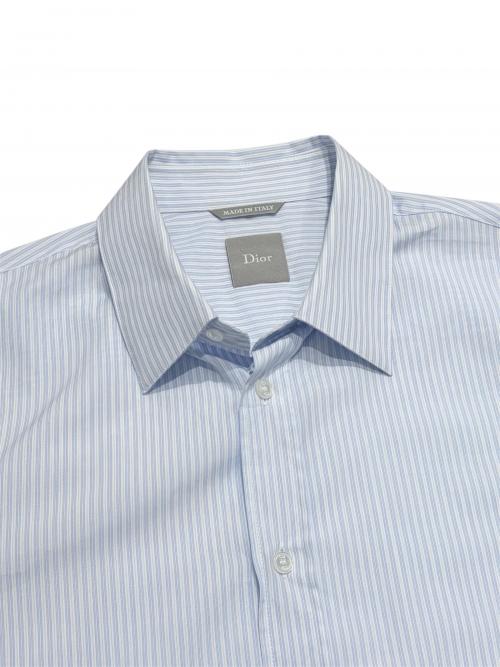 Dior（ディオール）Dior (ディオール) 26SS コットンストライプシャツ スカイブルー サイズ:40の古着・服飾アイテム