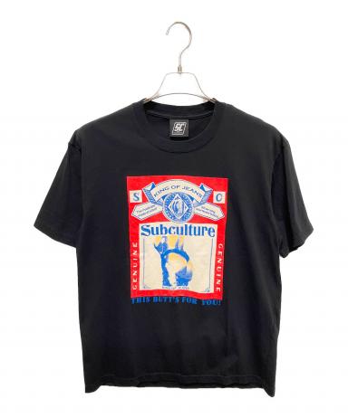 subculture サブカルチャー カジュアルシャツ S 赤 【古着】【中古】【送料無料】 中古・古着通販】Subculture (サブカルチャー) プリントTシャツ