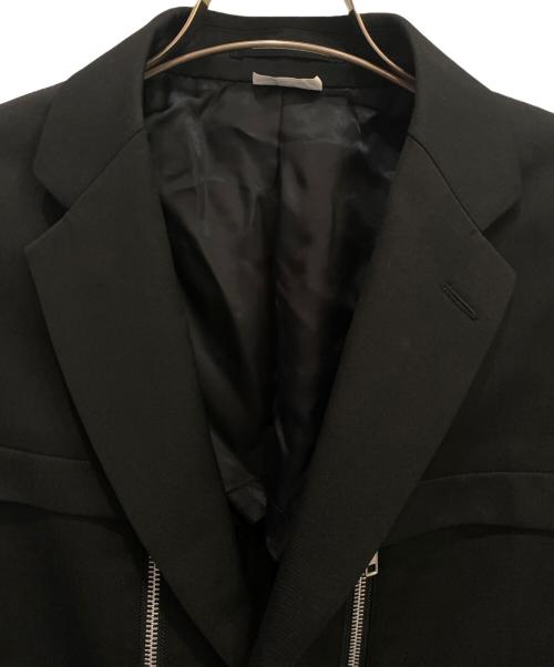 COMME des GARCONS HOMME DEUX（コムデギャルソン オム ドゥ）COMME des GARCONS HOMME DEUX (コムデギャルソン オム ドゥ) 26SS ジップテーラードジャケット ブラック サイズ:Sの古着・服飾アイテム