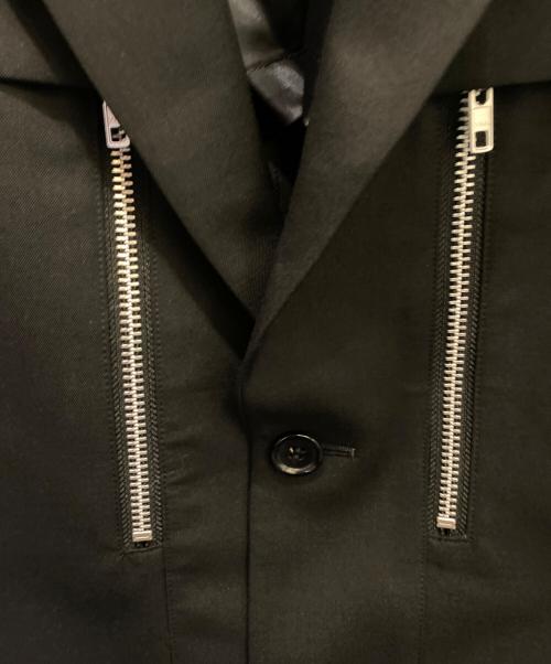 COMME des GARCONS HOMME DEUX（コムデギャルソン オム ドゥ）COMME des GARCONS HOMME DEUX (コムデギャルソン オム ドゥ) 26SS ジップテーラードジャケット ブラック サイズ:Sの古着・服飾アイテム