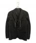 COMME des GARCONS HOMME DEUX（コムデギャルソン オム ドゥ）の古着「26SS ジップテーラードジャケット」｜ブラック