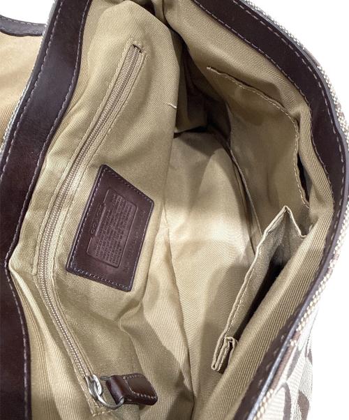 COACH（コーチ）COACH (コーチ) レザー編み込みワンショルダーバッグ ベージュ サイズ:-の古着・服飾アイテム