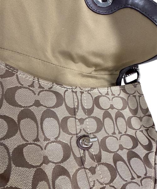 COACH（コーチ）COACH (コーチ) レザー編み込みワンショルダーバッグ ベージュ サイズ:-の古着・服飾アイテム
